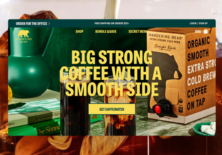 Wandering Bear Coffee | Shopify Plus screenshot 1