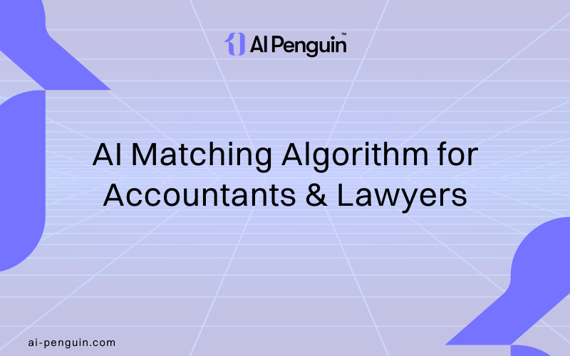AI Matching Algorithm for Accountants & Lawyers screenshot 1