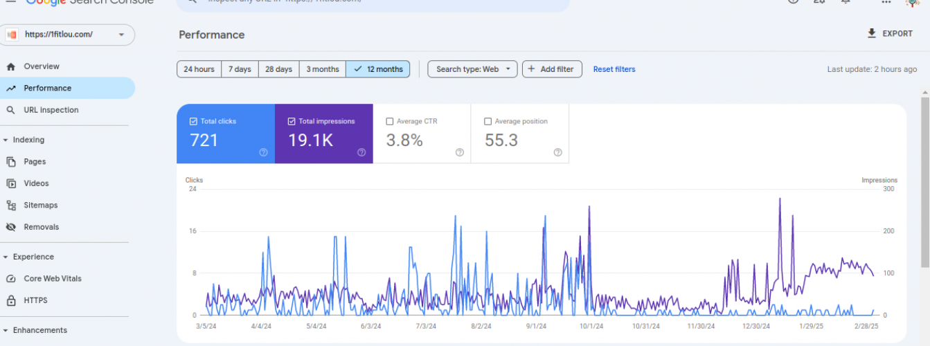 From Ranking to Revenue: 1FitLou’s SEO Growth Story screenshot 1