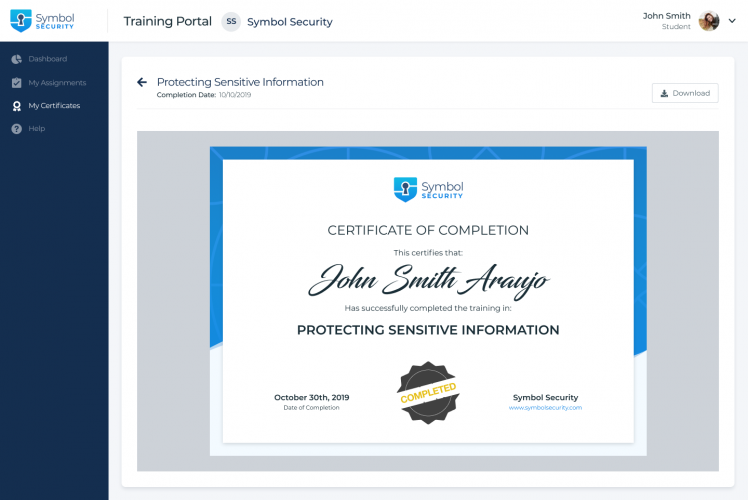 Symbol Security: Crafting a Phishing Training & Simulation Platform screenshot 4