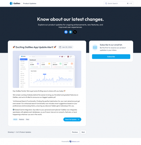 Boosting Product Update Efforts with Releaso screenshot 1