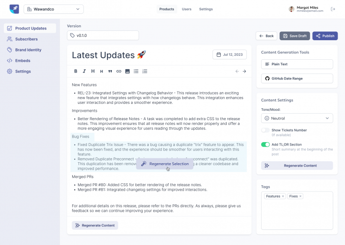 Boosting Product Update Efforts with Releaso screenshot 2