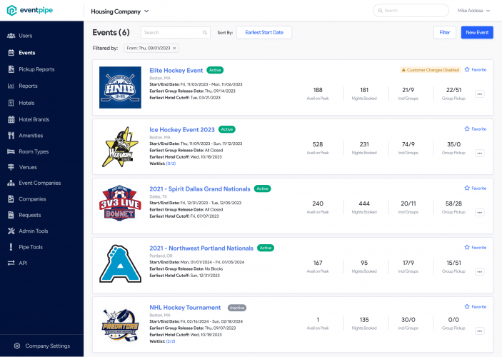 Eventpipe Platform: Event Housing Management screenshot 5