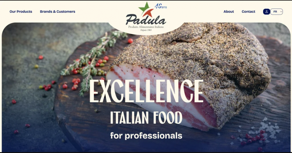 Padula Food – Redesigning & Migrating from Shopify to WordPress screenshot 1