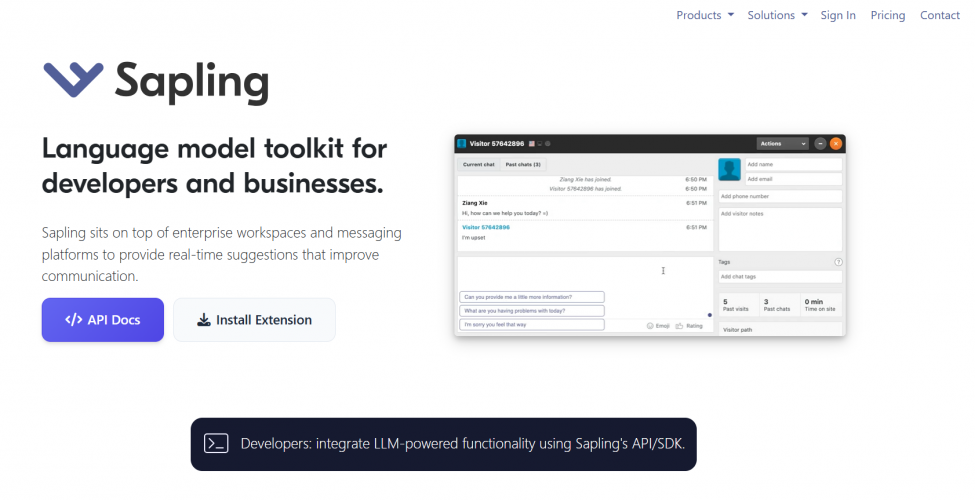 Sapling screenshot 1