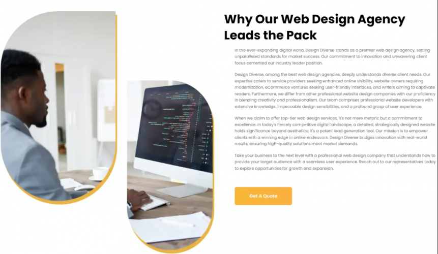 UI/UX Design Services for Design Diverse: Elevating User Experience screenshot 2