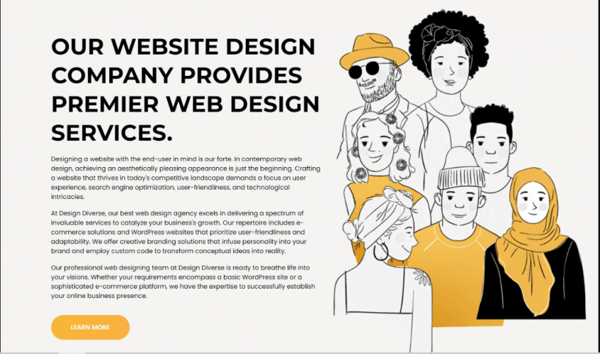 UI/UX Design Services for Design Diverse: Elevating User Experience screenshot 1