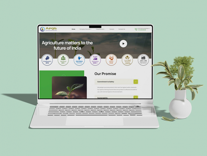 Aegis Agro Chemicals - Web Development screenshot 2