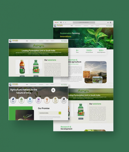 Aegis Agro Chemicals - Web Development screenshot 1