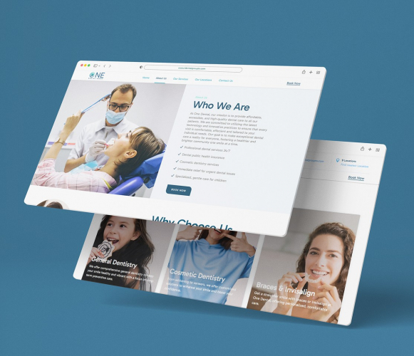 One Dental - Web Development, Googles Ads, SEO, Brand Design, UI/UX screenshot 1