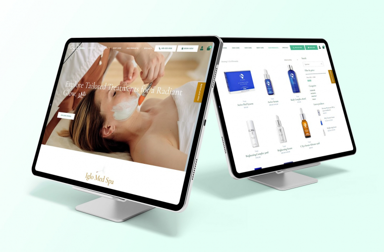 IGLO Med Spa - Web Development, Branding & UI/UX screenshot 1