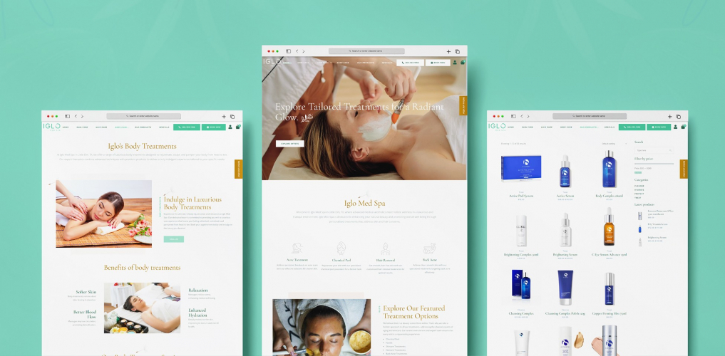 IGLO Med Spa - Web Development, Branding & UI/UX screenshot 3