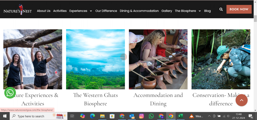 Natures Nest Goa | SEO Project  screenshot 2
