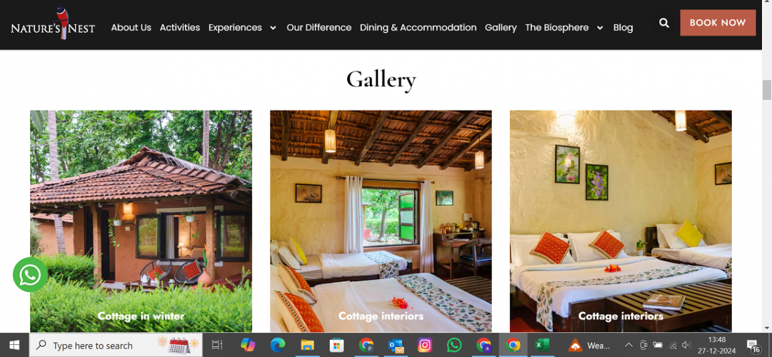 Natures Nest Goa | SEO Project  screenshot 3