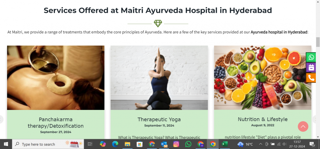 Maitri Ayurveda | SEO Project screenshot 3