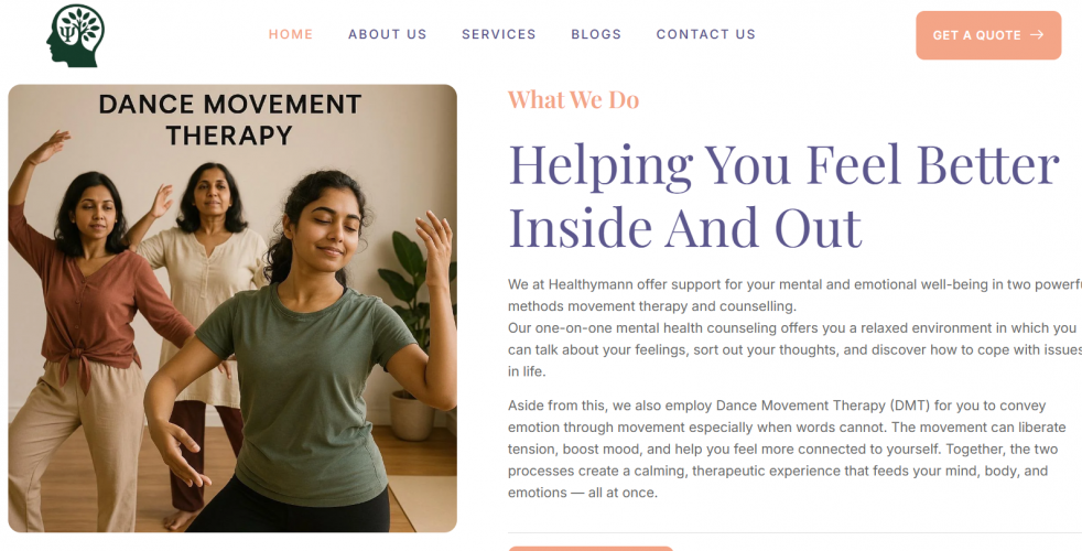 WordPress Website Development - Healthymann screenshot 2