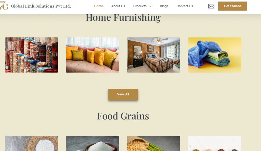 WordPress Website Development - 7G Global Link Solutions screenshot 1