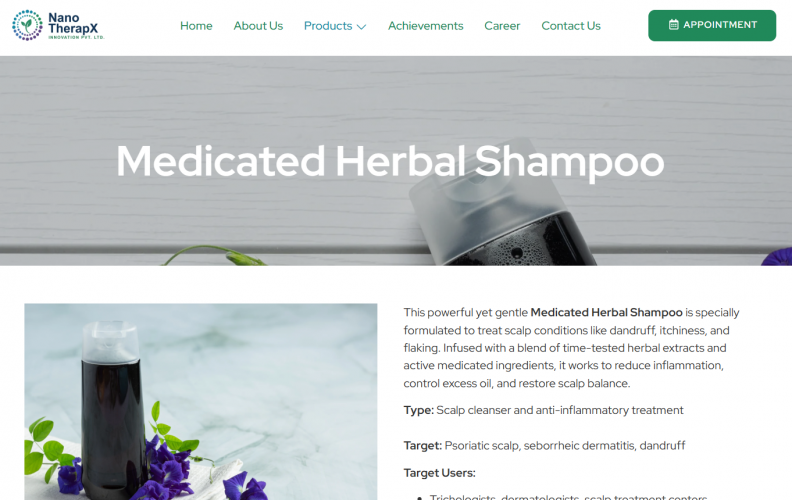 WordPress Platform for NanotherapyX - Research & Partnership Hub screenshot 2