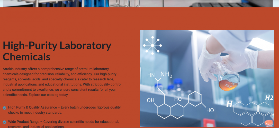 WordPress Website Development - Arrakis Industries screenshot 2