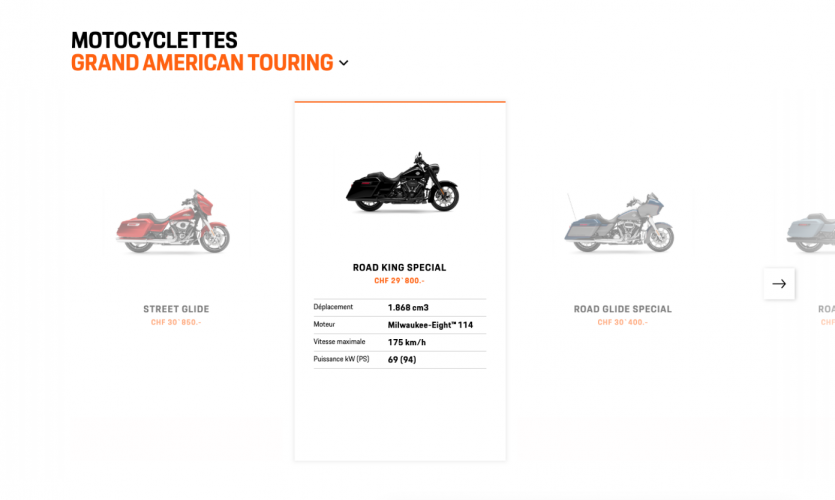 Custom CRM development for Harley Davidson screenshot 2