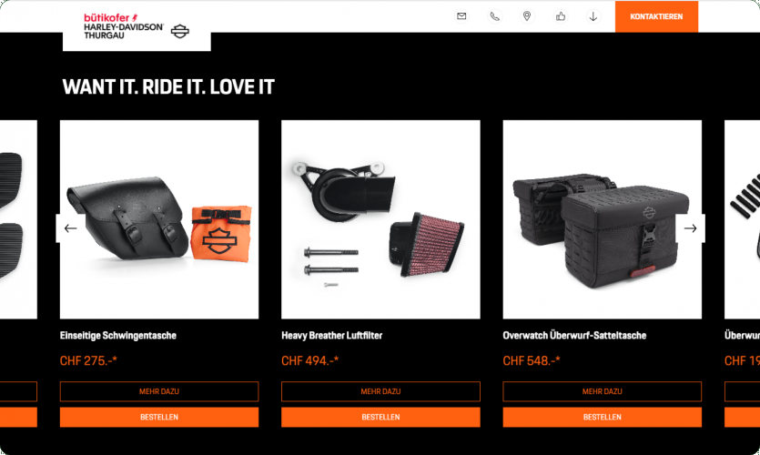 Custom CRM development for Harley Davidson screenshot 3