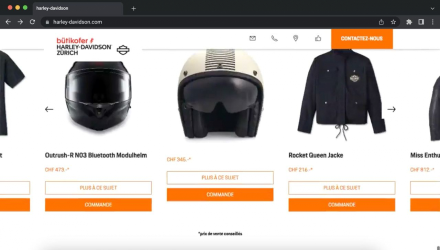 Custom CRM development for Harley Davidson screenshot 1
