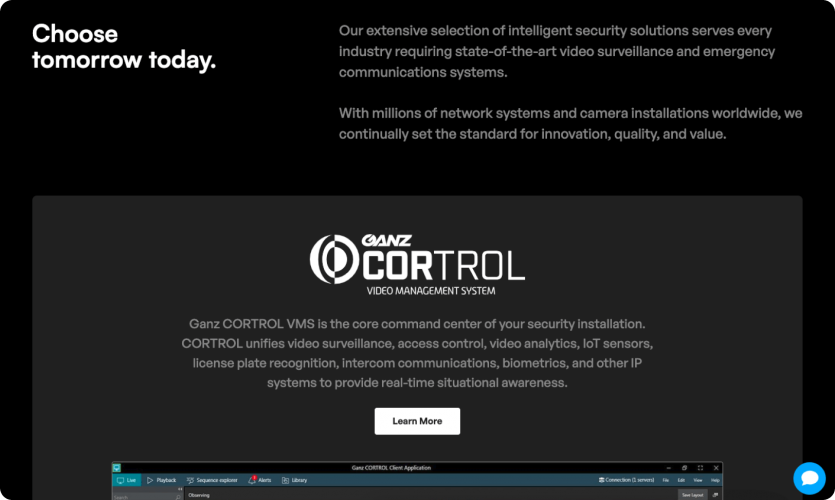 Revolutionizing Ganz Security's digital presence screenshot 3