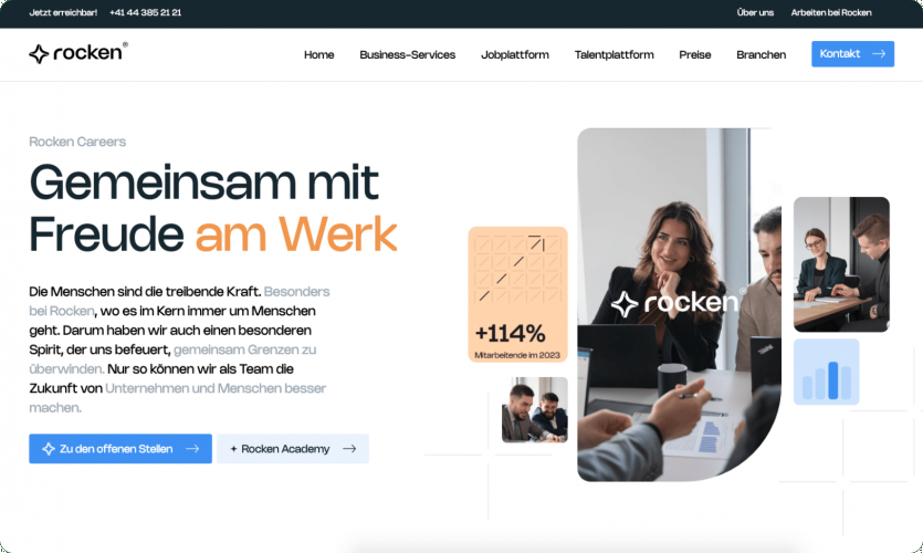Roken.jobs portal & CRM development from scratch screenshot 1