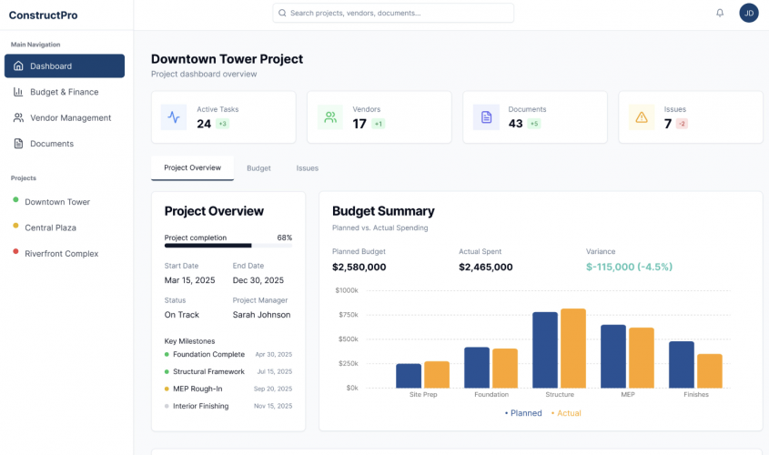 Construction Project Management with Automation screenshot 2