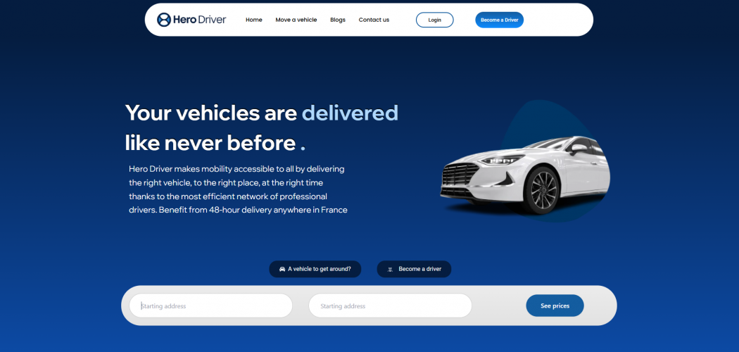 Hero Driver – On-Demand Designated Driver App by Dekodix screenshot 1