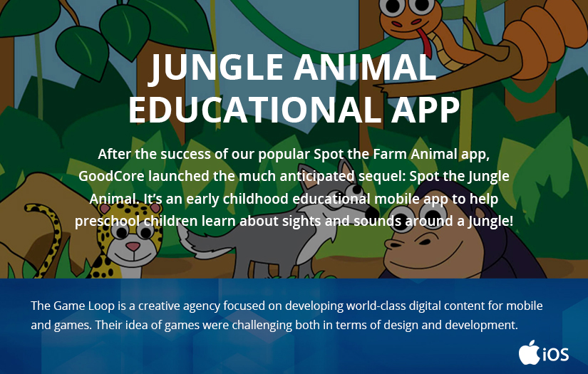 Jungle Animal Educational App screenshot 1