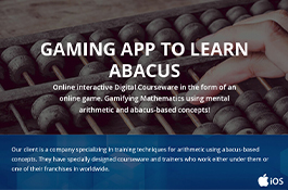 Gaming app to learn Abacus
