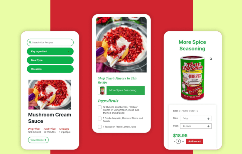 Website Design And Development - Food & Beverage screenshot 1