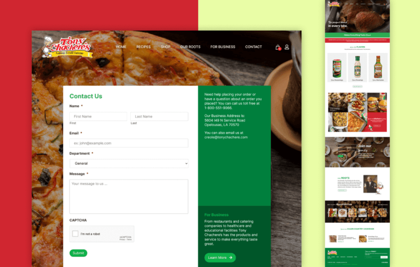 Website Design And Development - Food & Beverage screenshot 5
