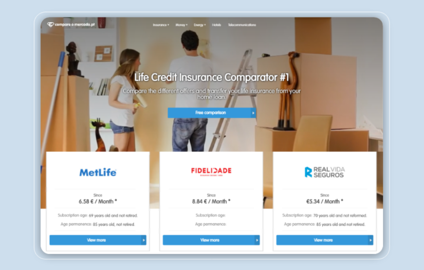 Web Design & Development - Price Comparison Website screenshot 2