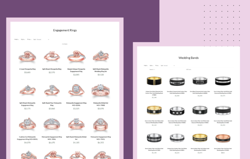 E-Commerce Website Design & Development - Online Jewelry Store screenshot 1