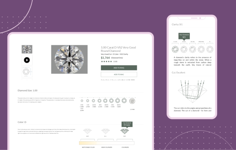 E-Commerce Website Design & Development - Online Jewelry Store screenshot 2