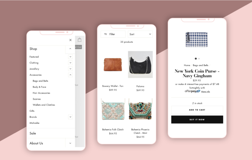 Website Design and Development - Fashion E-Commerce screenshot 1