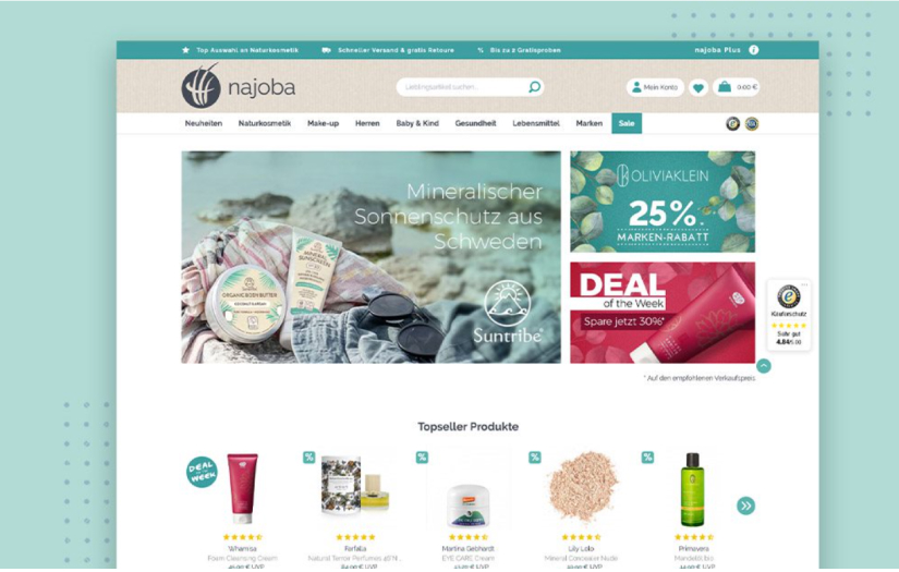 E-Commerce Web Design - Beauty & Accessories screenshot 2