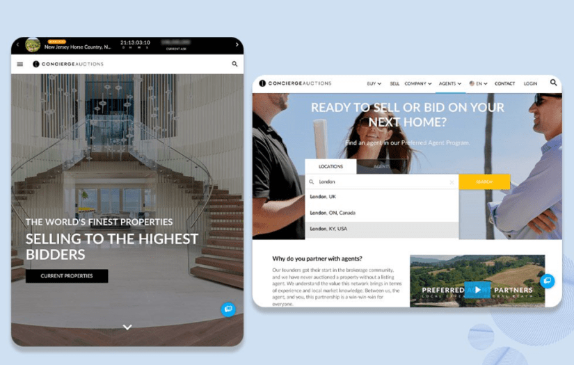 Website Development - Real Estate Agency screenshot 1