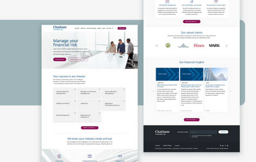 Corporate Web Design - Finance Advisory Company screenshot 2