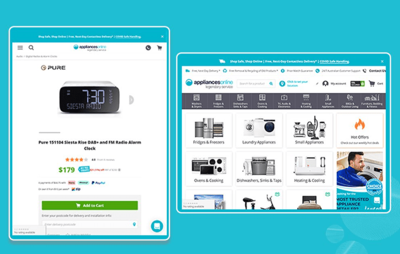 E-Commerce Website Design & Development - Home Appliances screenshot 2
