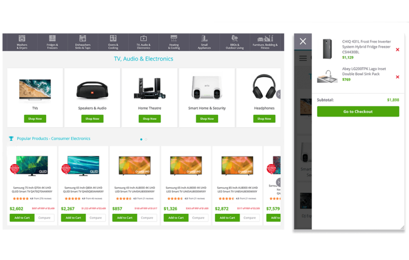 E-Commerce Website Design & Development - Home Appliances screenshot 4