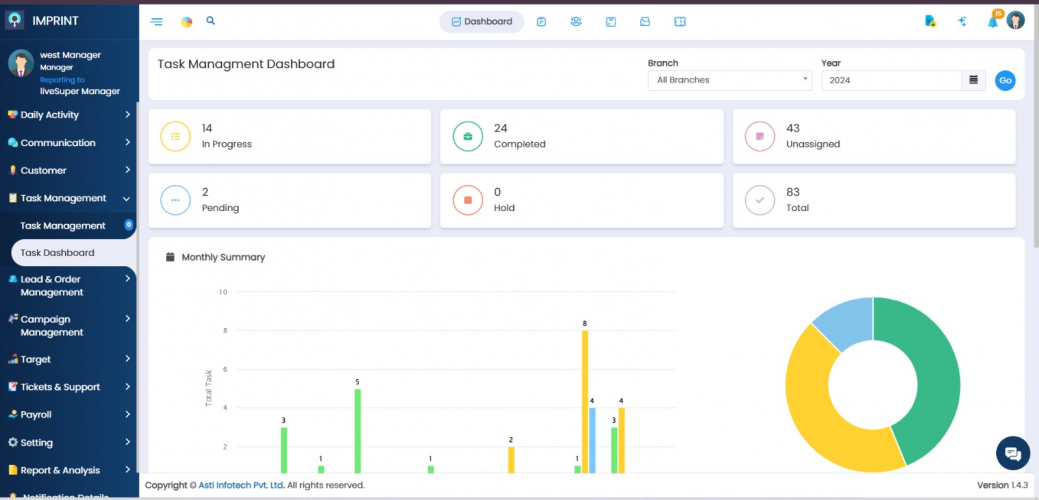 Imprint - Field Force Management Software screenshot 1