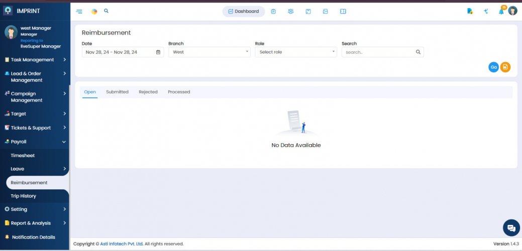 Imprint - Field Force Management Software screenshot 2