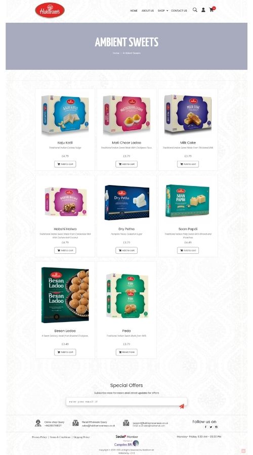 Haldiram UK screenshot 2