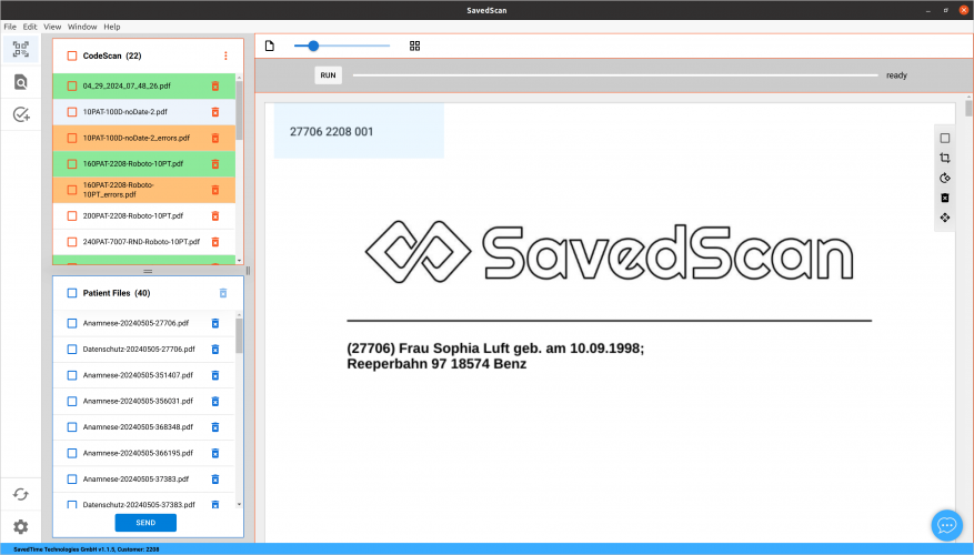 SavedScan screenshot 1