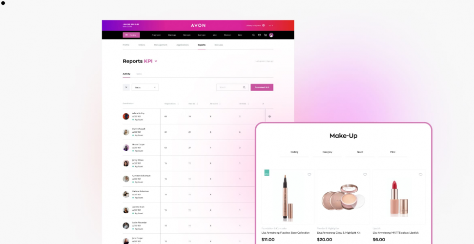 AVON E-commerce Platform screenshot 2
