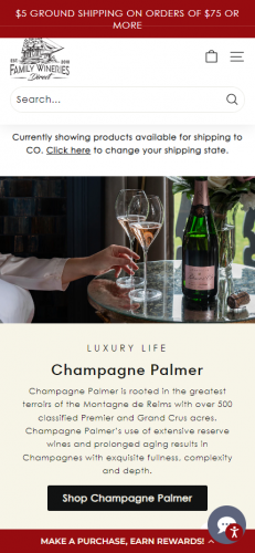 FamilyWineriesDirect.com screenshot 1