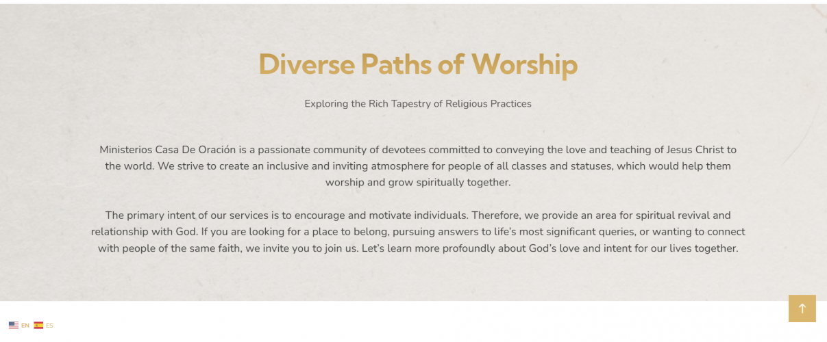 Website Development: Spanish Church in Lake Worth Beach screenshot 2